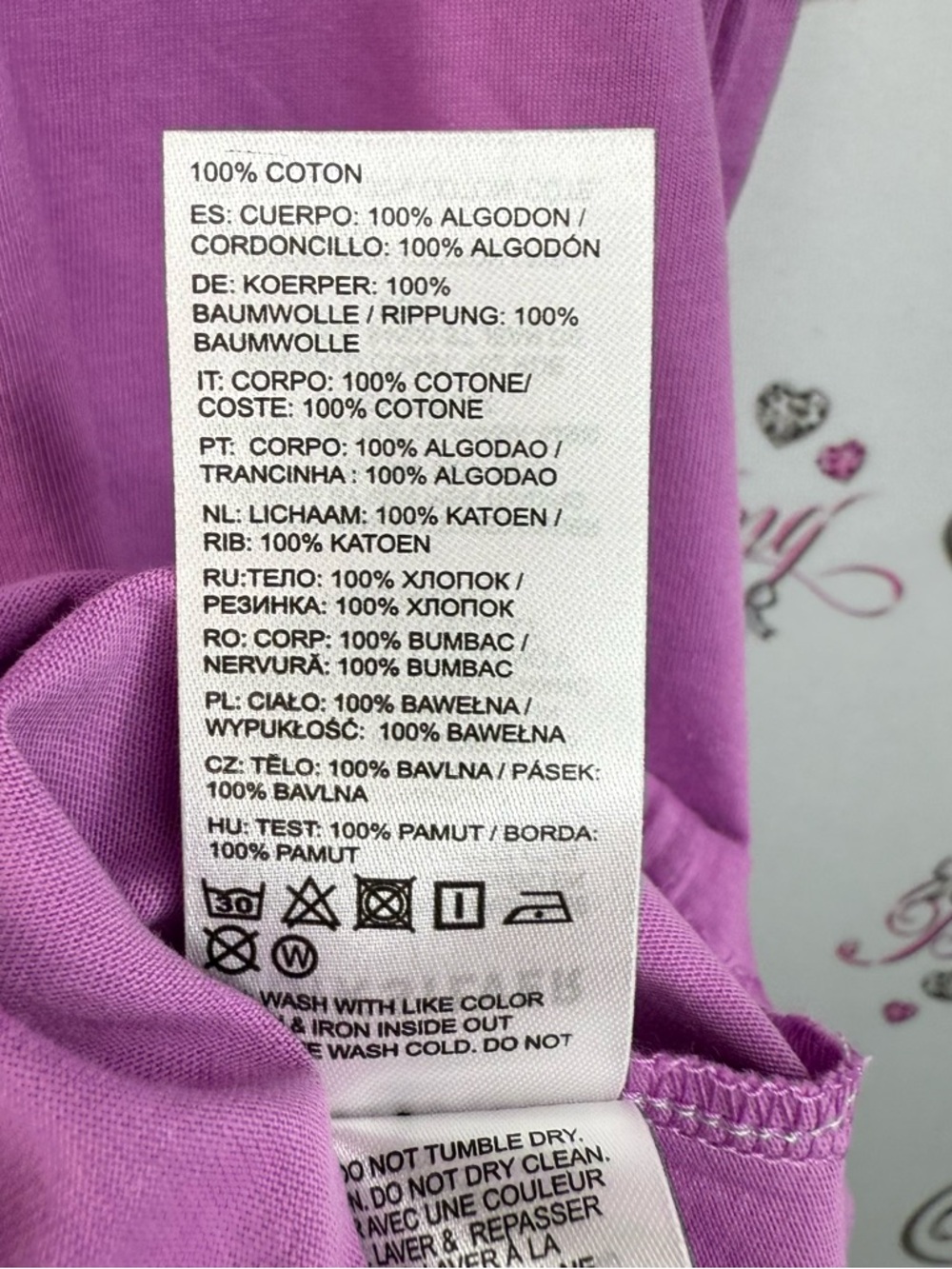 Quiksilver T-shirt purple black logo Short Sleeve Logo Tee - Lavender NEW - Picture 9 of 11